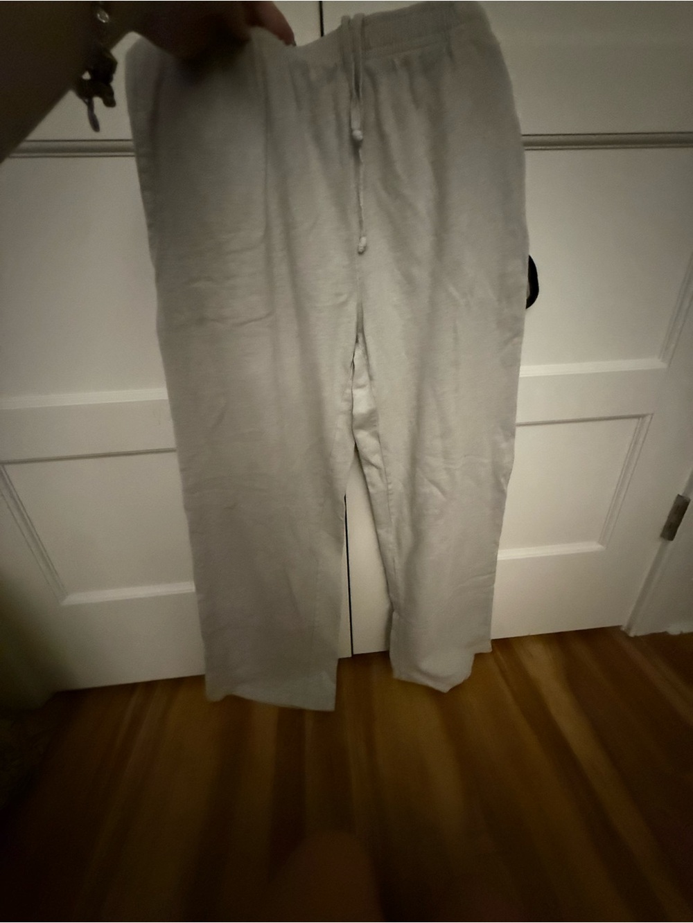Womens Brandy Melville Light Gray Drawstring Lounge Pants
